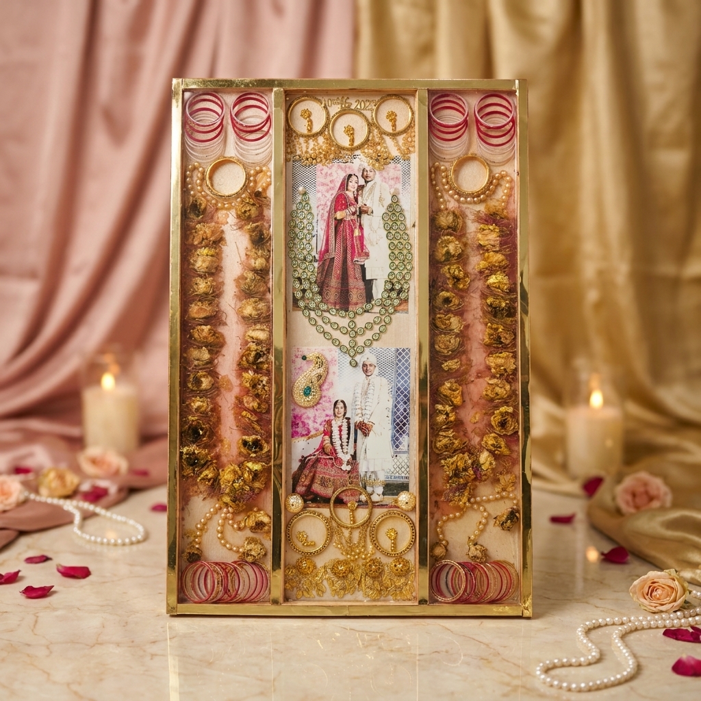 luxury-multi-photo-wedding-memory-preservation-resin-frame