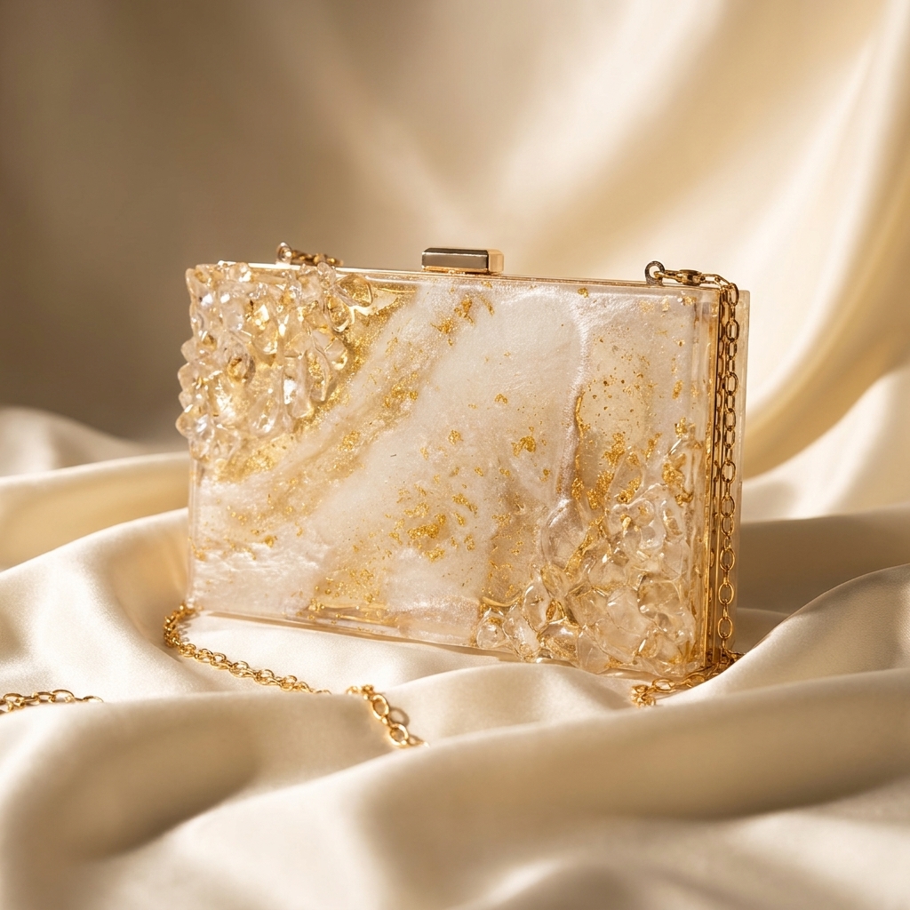 gold-resin-clutch-crystal-marble-design
